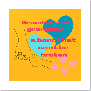 Grandma and grandkids Posters and Art